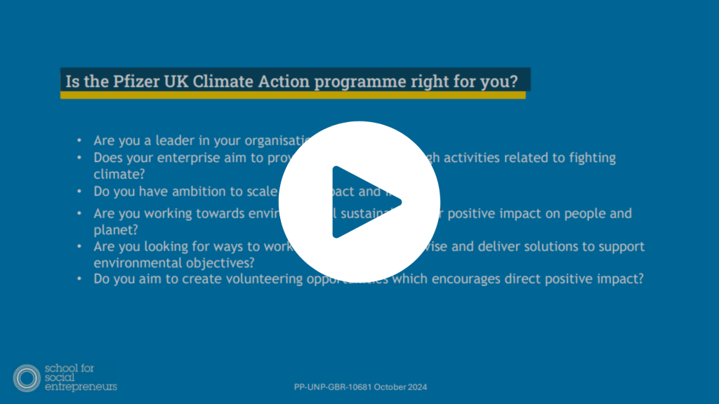 Pfizer UK Climate Action Programme Info Session